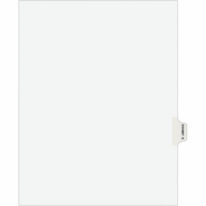 Avery® Individual Legal Exhibit Dividers - Avery Style - 1 Printed Tab(s) - Character - Q - 8.5" Divider Width x 11" Div