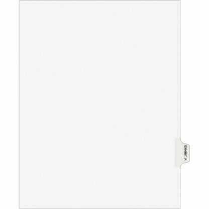 Avery® Individual Legal Exhibit Dividers - Avery Style - 1 Printed Tab(s) - Character - R - 8.5" Divider Width x 11" Div