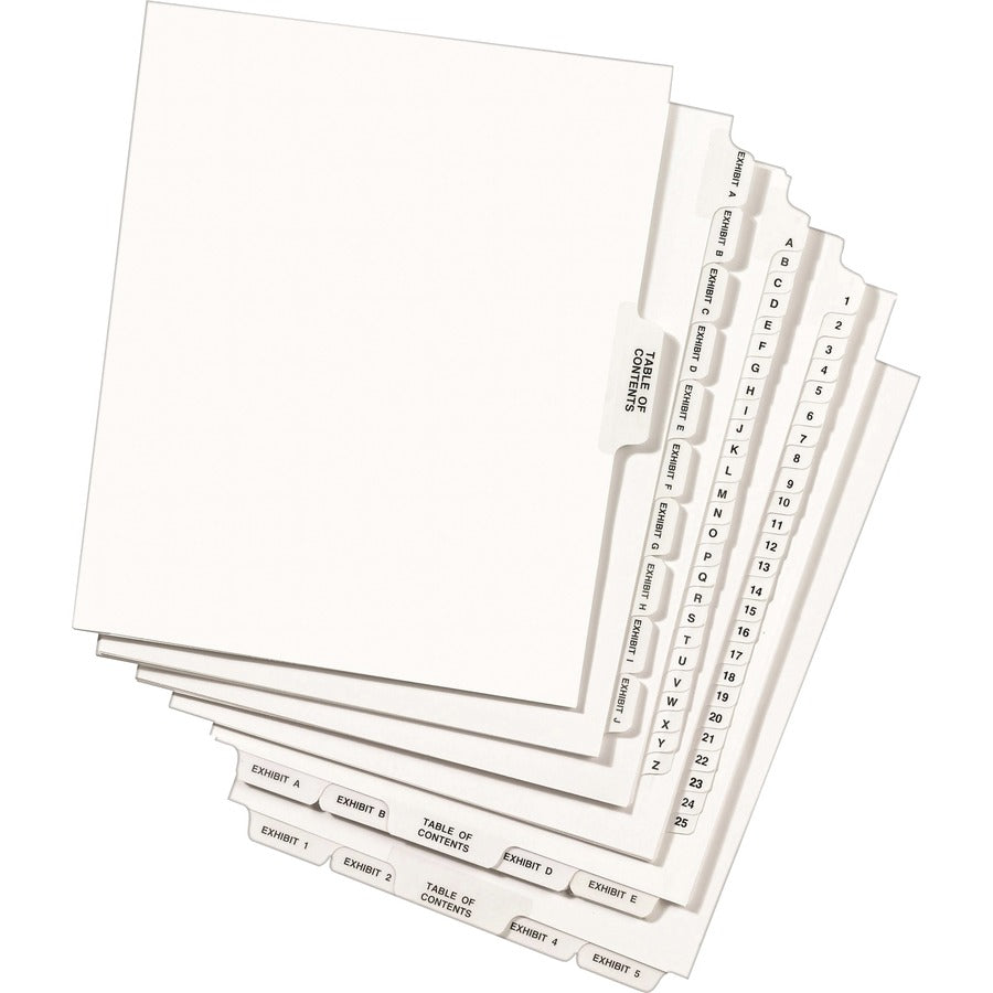 Avery® Individual Legal Exhibit Dividers - Avery Style - 25 x Divider(s) - Printed Tab(s) - Character - B - 1 Tab(s)/Set
