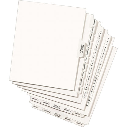 Avery® Individual Legal Exhibit Dividers - Avery Style - 25 x Divider(s) - Printed Tab(s) - Character - E - 1 Tab(s)/Set