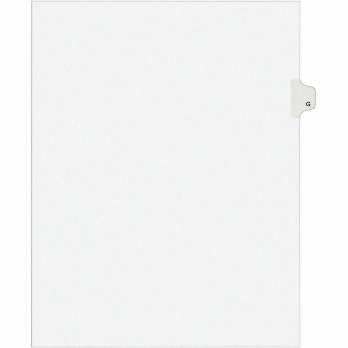Avery® Individual Legal Exhibit Dividers - Avery Style - 25 x Divider(s) - Printed Tab(s) - Character - G - 1 Tab(s)/Set