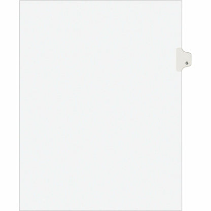 Avery® Individual Legal Exhibit Dividers - Avery Style - 25 x Divider(s) - Printed Tab(s) - Character - G - 1 Tab(s)/Set
