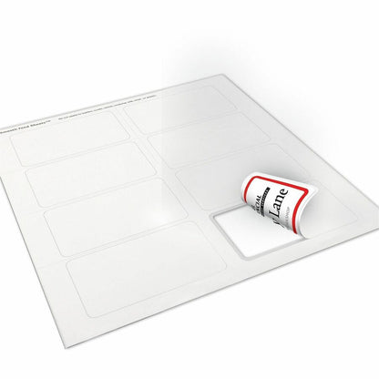 Avery® Name Badge Label - 2 21/64" Width x 3 3/8" Length - Removable Adhesive - Rectangle - Inkjet, Laser - Matte - Whit