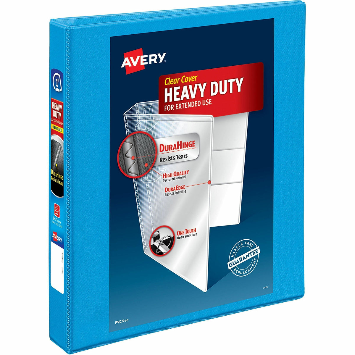 Avery® Heavy-duty Nonstick View Binder - 1" Binder Capacity - Letter - 8 1/2" x 11" Sheet Size - 220 Sheet Capacity - 3 