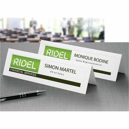 Avery® Medium Tent Cards - 2 1/2" x 8 1/2" - Matte - FSC - Embossed, Heavyweight, Pre-scored, Printable, Durable - Matte