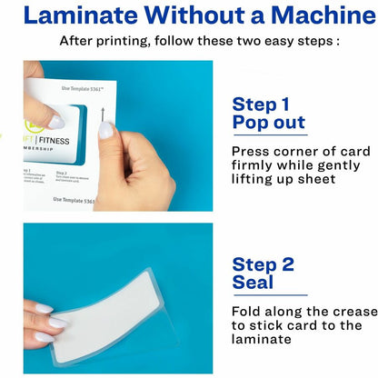 Avery® Self-laminating ID Cards - 2" Width x 3.3" Height - Self Sticking - 30 / Box