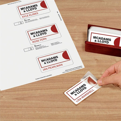 Avery® Self-laminating ID Cards - 2" Width x 3.3" Height - Self Sticking - 30 / Box