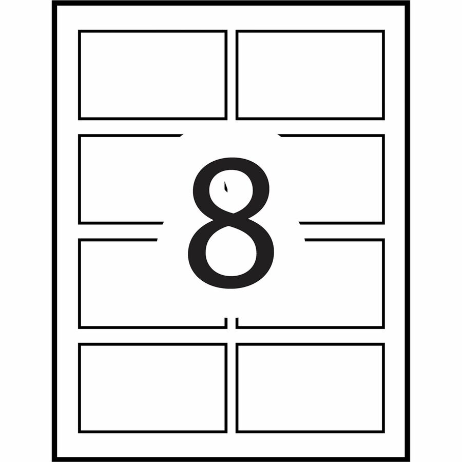 Avery® Name Badge Inserts - Laser, Inkjet - White - 400 / Box