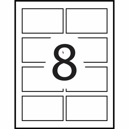 Avery® Name Badge Inserts - Laser, Inkjet - White - 400 / Box