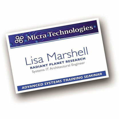 Avery® Name Badge Inserts - Laser, Inkjet - White - 400 / Box