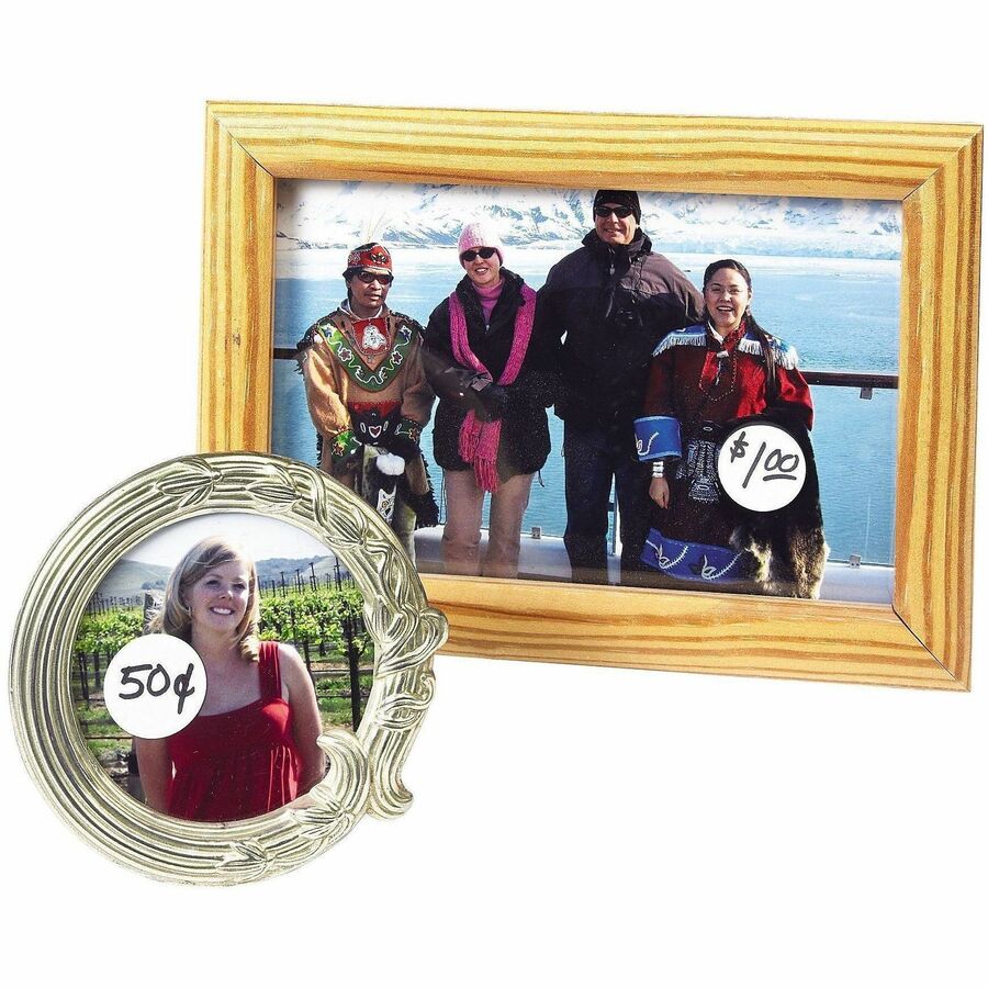 Avery® Removable ID Labels - 3/4" Diameter - Removable Adhesive - Circle - Laser, Inkjet - White - 1008 / Pack