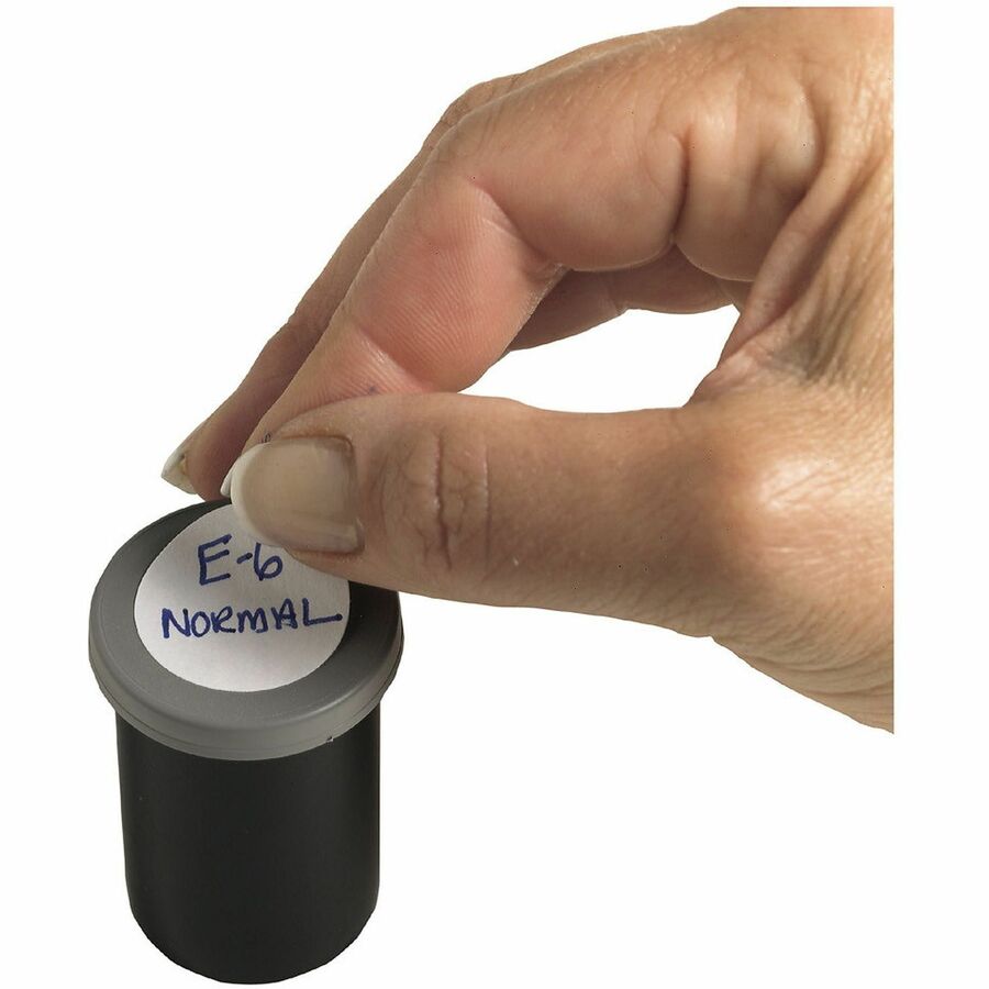 Avery® Removable ID Labels - 1" Diameter - Removable Adhesive - Circle - Inkjet, Laser - White - 600 / Pack