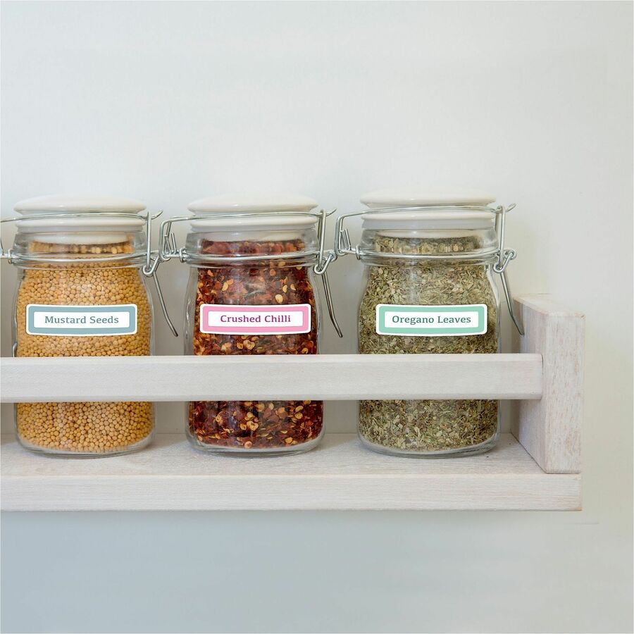 Avery® Removable ID Labels - 3" Width x 1" Length - Removable Adhesive - Rectangle - Laser, Inkjet - White - 250 / Pack