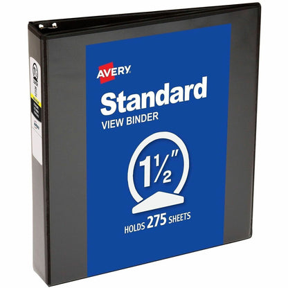Avery® Economy View Binder - 1 1/2" Binder Capacity - Letter - 8 1/2" x 11" Sheet Size - 275 Sheet Capacity - 3 Ring - F
