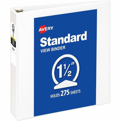 Avery® Economy View Binder - 1 1/2" Binder Capacity - Letter - 8 1/2" x 11" Sheet Size - 275 Sheet Capacity - 3 Ring - F