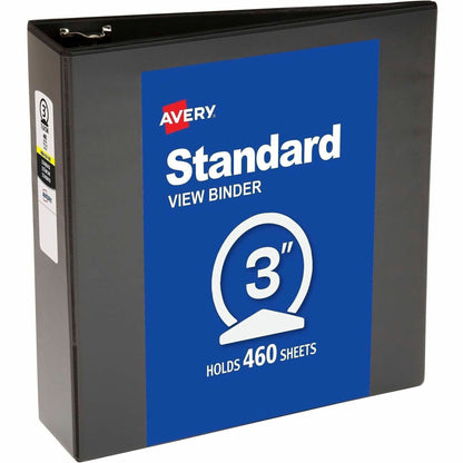 Avery® Economy View Binder - 3" Binder Capacity - Letter - 8 1/2" x 11" Sheet Size - 460 Sheet Capacity - 3 Ring - Faste