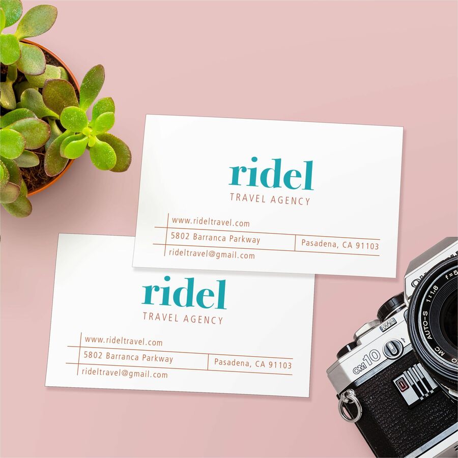 Avery® Sure Feed Business Cards - 97 Brightness - A4 - 8 1/2" x 11" - 80 lb Basis Weight - 216 g/m² Grammage - Matte - F