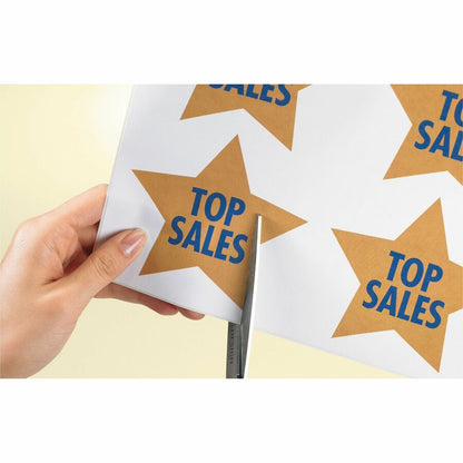 Avery® ID Label - 8 1/2" Width x 11" Length - Removable Adhesive - Rectangle - Inkjet, Laser - White - Paper - 1 / Sheet