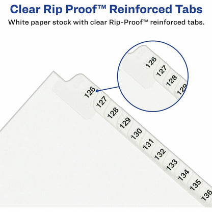 Avery® Premium Collated Legal Exhibit Dividers with Table of Contents Tab - Avery Style - 26 x Divider(s) - Printed Tab(