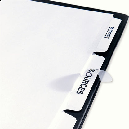 Avery® Print & Apply Clear Label Dividers - Index Maker Easy Peel Printable Labels - 8 Blank Tab(s) - 8 Tab(s)/Set - 1 P