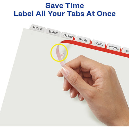 Avery® Index Maker Index Divider - 8 x Divider(s) - 8 - 8 Tab(s)/Set - 9.3" Divider Width x 11.25" Divider Length - 3 Ho