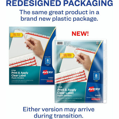 Avery® Index Maker Index Divider - 8 x Divider(s) - Print-on Tab(s) - 8 - 8 Tab(s)/Set - 8.5" Divider Width x 11" Divide