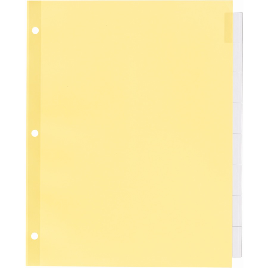 Avery® Office Essentials Insertable Dividers - 8 x Divider(s) - 8 - 8 Tab(s)/Set - 8.5" Divider Width x 11" Divider Leng