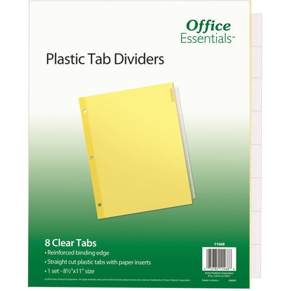 Avery® Office Essentials Insertable Dividers - 8 x Divider(s) - 8 - 8 Tab(s)/Set - 8.5" Divider Width x 11" Divider Leng
