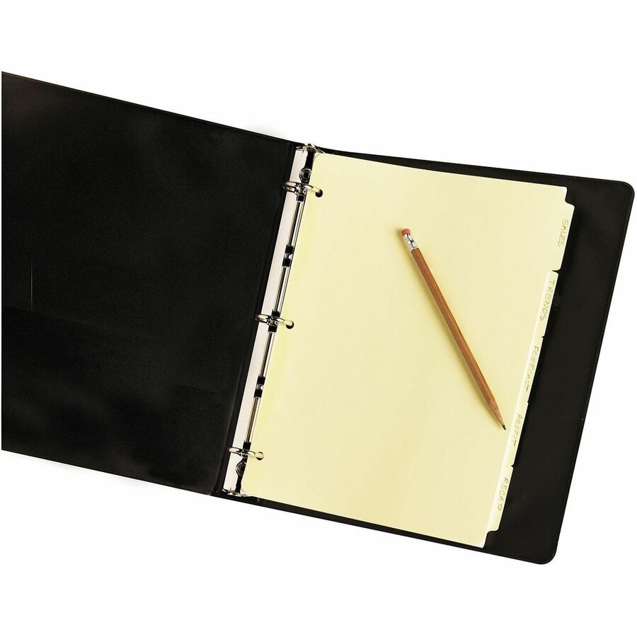 Avery® Plain Tab Write-On Dividers - 5 x Divider(s) - Write-on Tab(s) - 5 Tab(s)/Set - 8.5" Divider Width x 11" Divider 