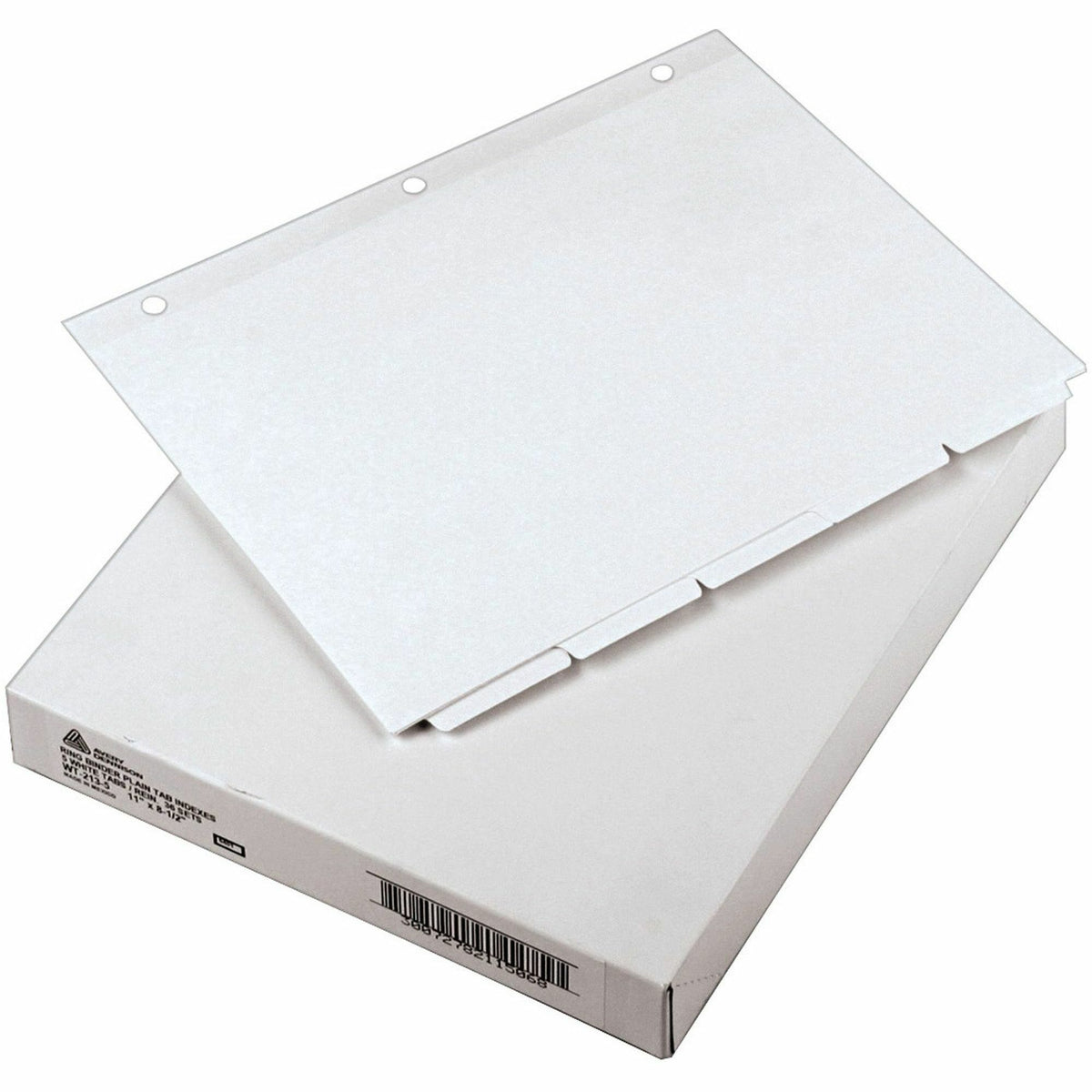 Avery® Plain Tab Write-On Dividers - 5 x Divider(s) - 5 Tab(s)/Set - 8.5" Divider Width x 11" Divider Length - Letter - 