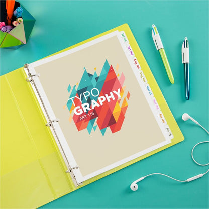 Avery® Plain Tab Write-On Dividers - 8 x Divider(s) - 8 Tab(s)/Set - 8.5" Divider Width x 11" Divider Length - Letter - 