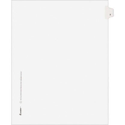 Avery® Individual Legal Exhibit Dividers - Avery Style - Unpunched - 25 x Divider(s) - 25 Printed Tab(s) - Digit - 2 - 1