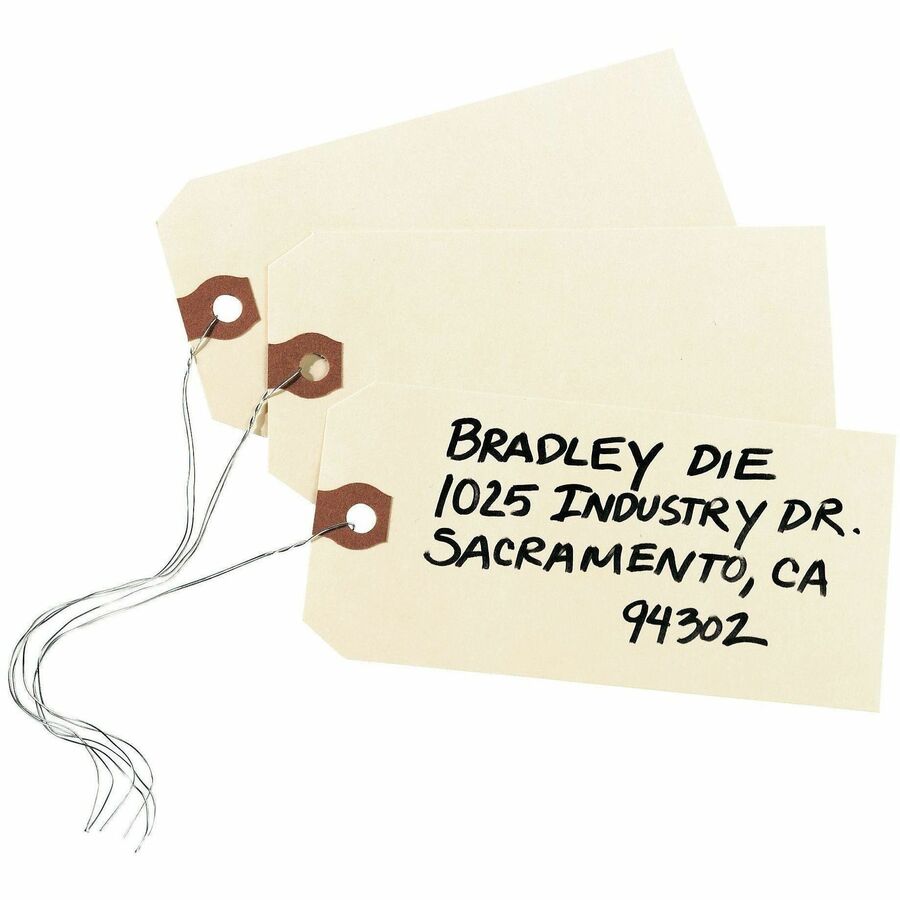 Avery® Unstrung Shipping Tags, 11.5 pt. Stock, 3-3/4"x1-7/8" , 1,000 Manila Hang Tags - 3.75" Length x 1.87" Width - Rec