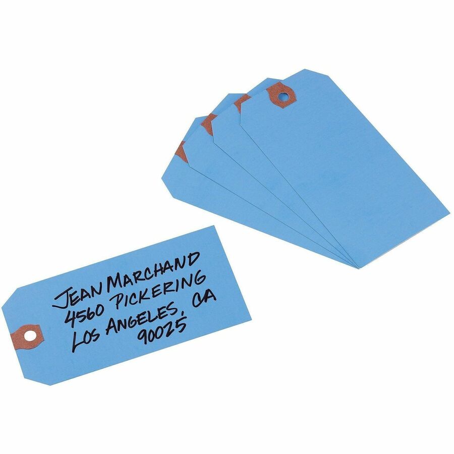 Avery® Unstrung Shipping Tags, 11.5 pt. Stock, 4-3/4" x 2-3/8" , 1,000 Blue Hang Tags - 4.75" Length x 2.37" Width - Rec