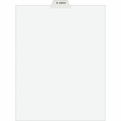 Avery® Individual Bottom Tab Legal Dividers - 25 x Divider(s) - Bottom Tab(s) - Exhibit M - 1 Tab(s)/Set - 1 Pack