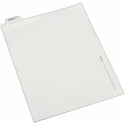 Avery® Individual Bottom Tab Legal Dividers - 25 x Divider(s) - Bottom Tab(s) - Exhibit P - 1 Tab(s)/Set - 1 Pack