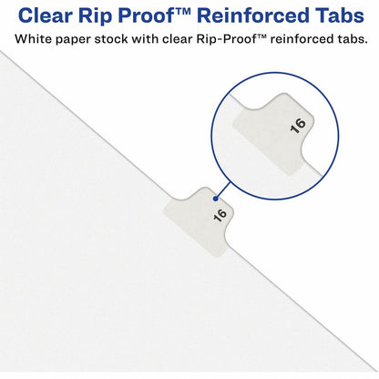 Avery® Individual Bottom Tab Legal Dividers - 25 x Divider(s) - Bottom Tab(s) - Exhibit Y - 1 Tab(s)/Set - 1 Pack