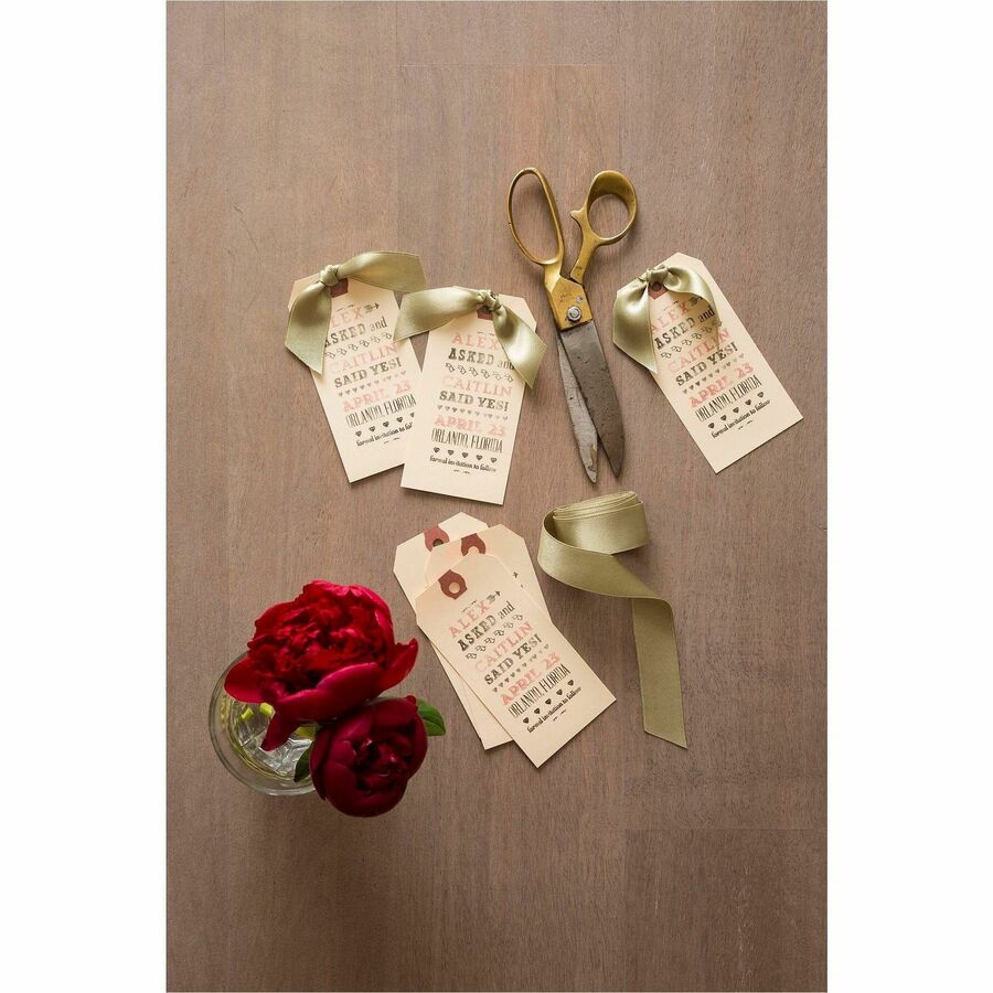 Avery® Shipping Tags, Manila, Strung, 6-1/4" x 3-1/8" , 1,000 Tags (12508) - #9 - 6.20" Length x 3.13" Width - Rectangul