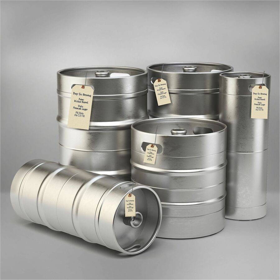 Avery® Shipping Tags with Wire, 11.5 pt. Stock, 3-3/4" x 1-7/8" , 1,000 Manila Hang Tags - #26 - 3.75" Length x 1.87" Wi