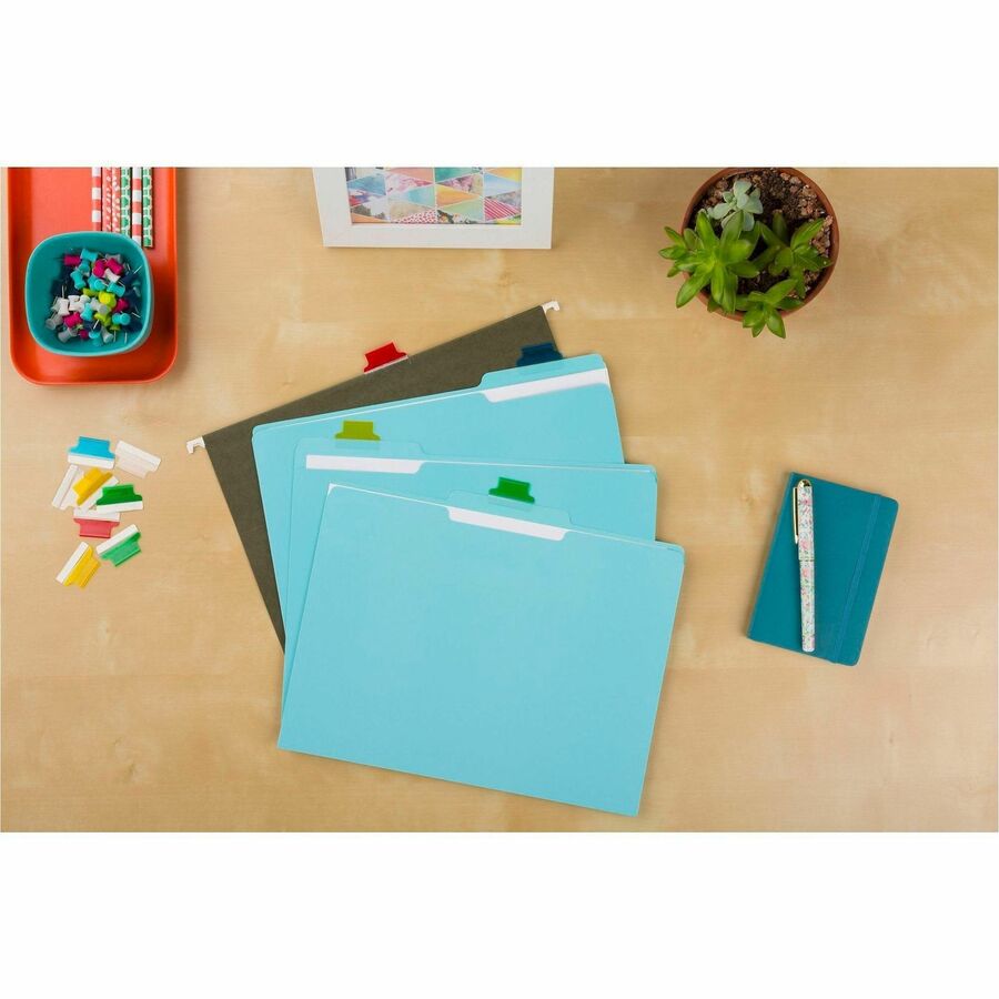 Avery® Index Tabs with Printable Inserts - Print-on Tab(s) - 1" Tab Height - Self-adhesive, Permanent - Assorted Plastic