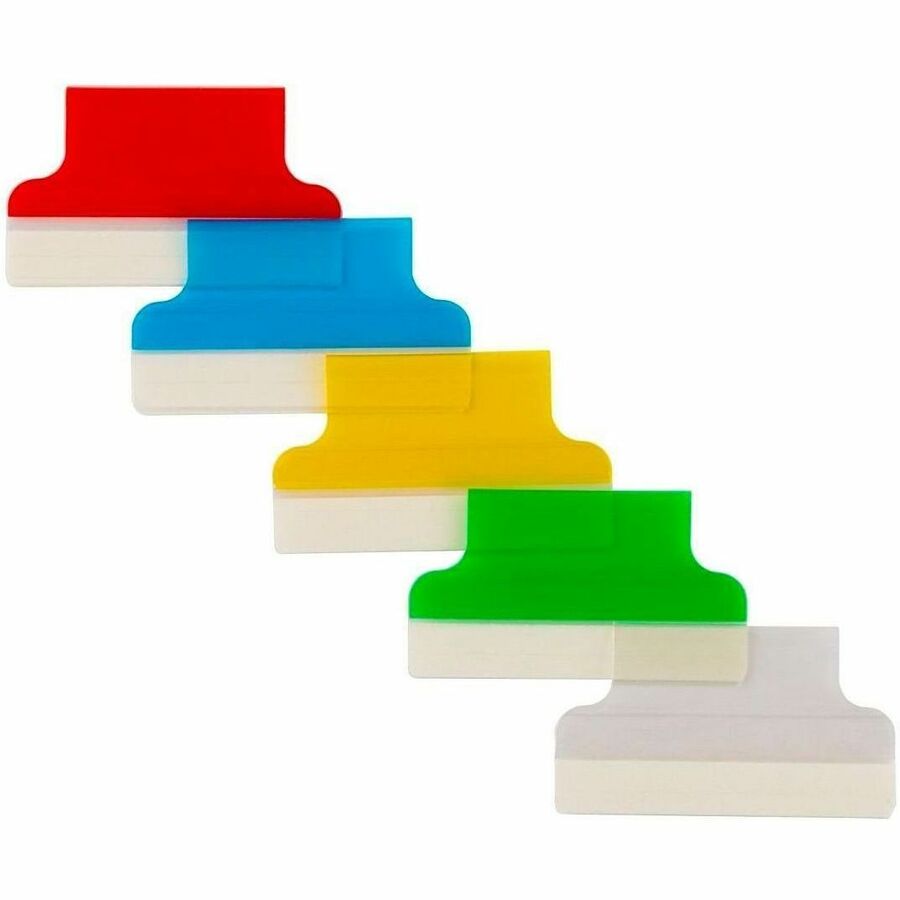 Avery® Index Tabs with Printable Inserts - Print-on Tab(s) - 1" Tab Height - Self-adhesive, Permanent - Assorted Plastic