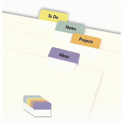 Avery® Printable Repositionable Tabs - 96 Tab(s) - 1.25" Tab Width - Permanent - Paper Divider - Assorted Paper Tab(s) -