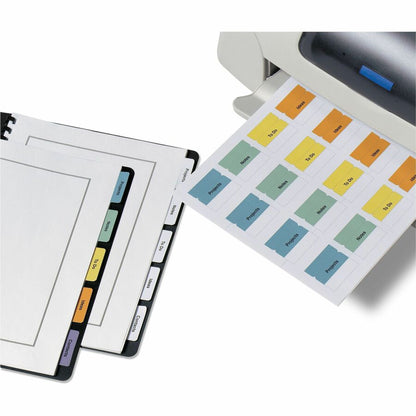 Avery® Printable Repositionable Tabs - 80 Tab(s) - 1.75" Tab Width - Permanent - Paper Divider - White Paper Tab(s) - 80