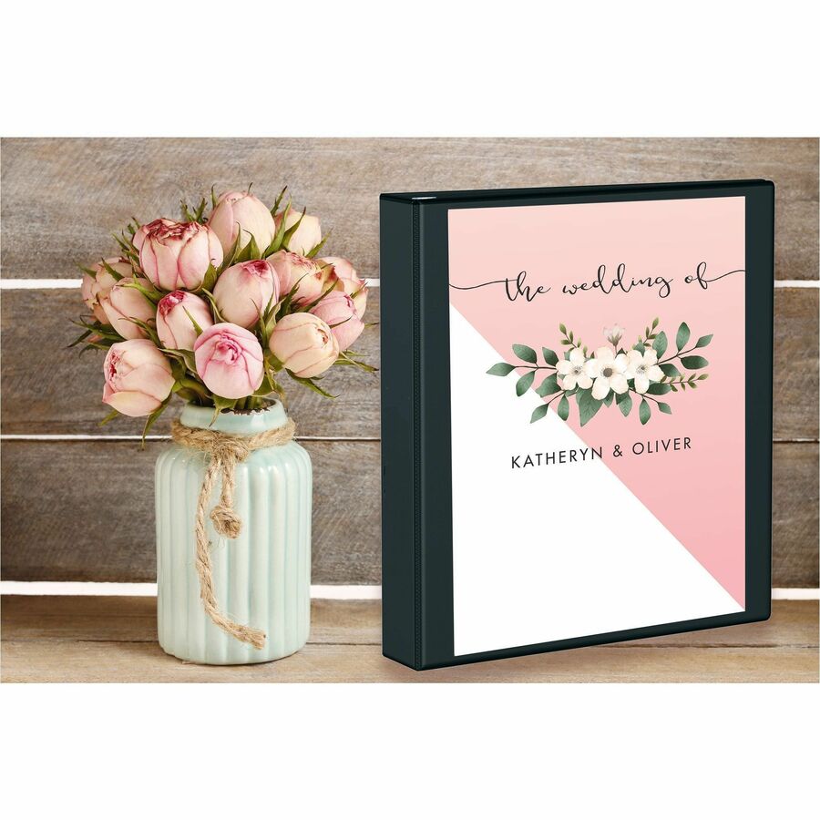 Avery Durable View Binder - 1/2" Binder Capacity - Letter - 8 1/2" x 11" Sheet Size - 375 Sheet Capacity - 375 x 1.50" R