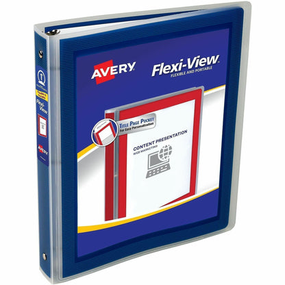 Avery® Flexi-View 3 Ring Binder - 1" Binder Capacity - Letter - 8 1/2" x 11" Sheet Size - 175 Sheet Capacity - 1 2/5" Sp