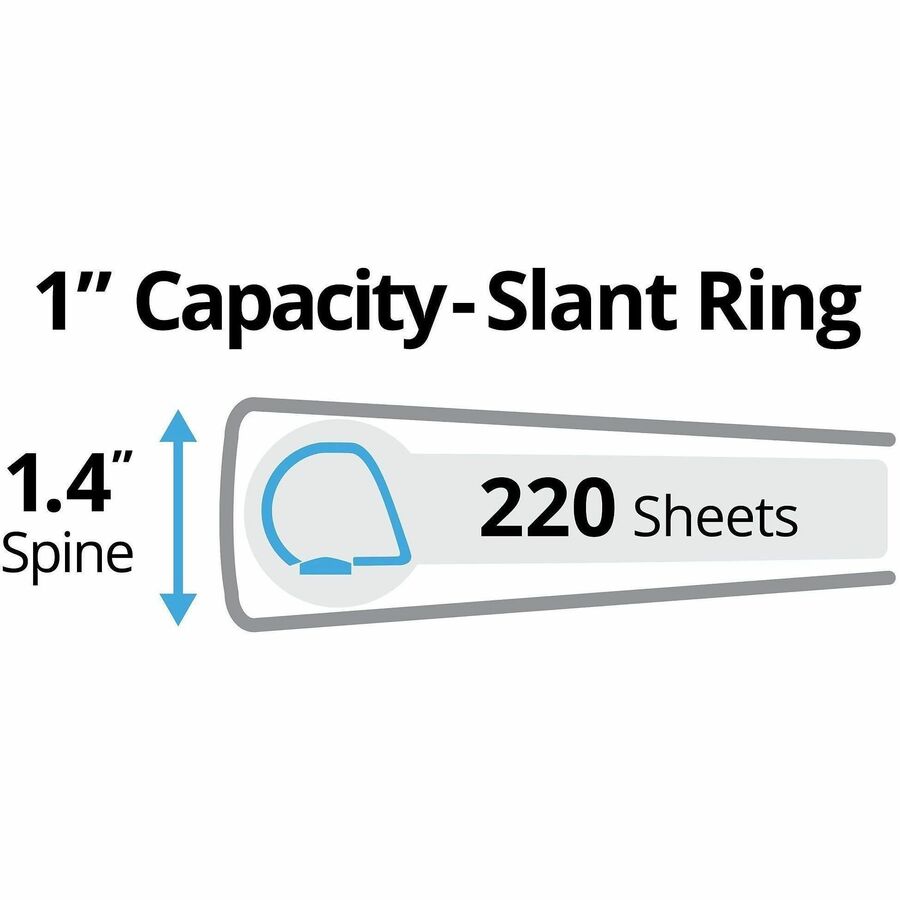 Avery® Durable Binder - DuraHinge - 1" Binder Capacity - Letter - 8 1/2" x 11" Sheet Size - 220 Sheet Capacity - 3 Ring 