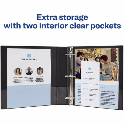 Avery® Durable Binder - DuraHinge - 1 1/2" Binder Capacity - Letter - 8 1/2" x 11" Sheet Size - 375 Sheet Capacity - 3 R
