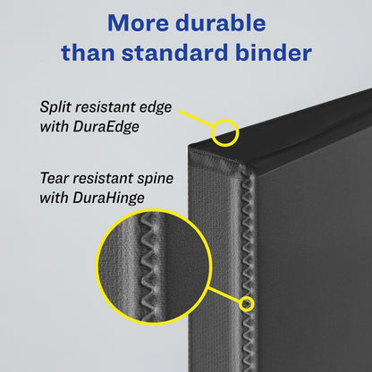 Avery® Durable Binder - DuraHinge - 3" Binder Capacity - Letter - 8 1/2" x 11" Sheet Size - 600 Sheet Capacity - 3 Ring 