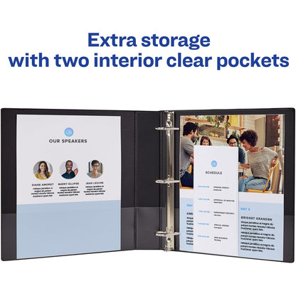 Avery® Durable Binder - DuraHinge - 3" Binder Capacity - Letter - 8 1/2" x 11" Sheet Size - 600 Sheet Capacity - 3 Ring 