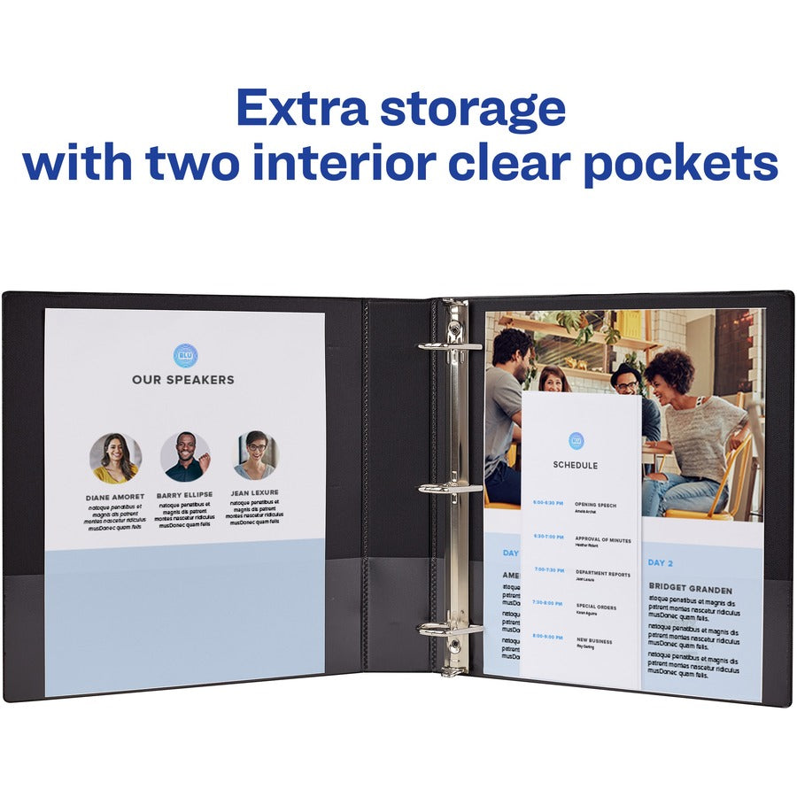 Avery® Durable Binder - DuraHinge - 3" Binder Capacity - Letter - 8 1/2" x 11" Sheet Size - 600 Sheet Capacity - 3 Ring 